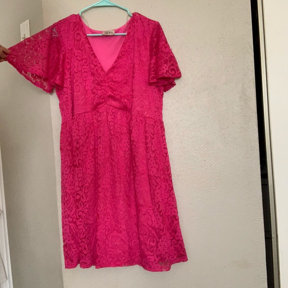 spin dress. Pink. XL. Gently worn. Closet clean out
